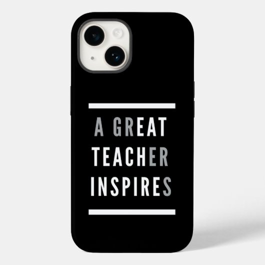 Internationaler Teachers Day Eat Teach Inspiriert Case-Mate iPhone Hülle (Rückseite)