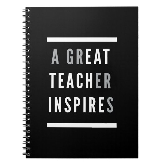 Internationaler Teachers Day Eat Teach Inspiriert Notizblock (Vorderseite)