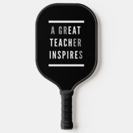 Internationaler Teachers Day Eat Teach Inspiriert Pickleball Schläger