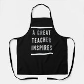 Internationaler Teachers Day Eat Teach Inspiriert Schürze (Vorderseite)