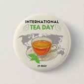 Internationaler Teetag Button (Vorderseite)