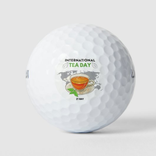 Internationaler Teetag Golfball (Vorderseite)