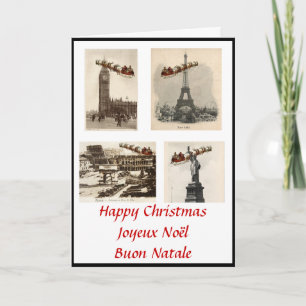 Internationaler Weihnachtsmann-Weihnachtskarte Feiertagskarte