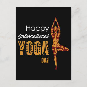 Internationaler Yogatag Postkarte