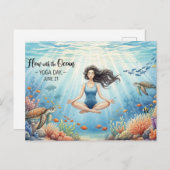 Internationaler Yogatag Postkarte (Vorne/Hinten)