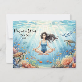 Internationaler Yogatag Postkarte