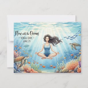 Internationaler Yogatag Postkarte