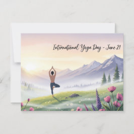 Internationaler Yogatag Postkarte