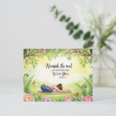 Internationaler Yogatag Postkarte (Stehend Vorderseite)