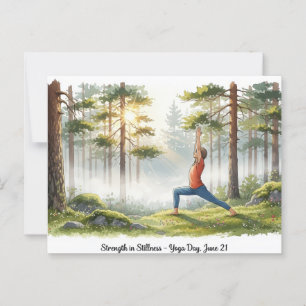 Internationaler Yogatag Postkarte