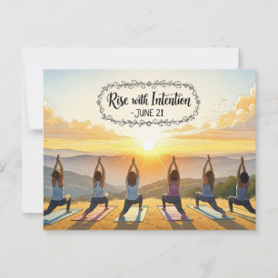 Internationaler Yogatag Postkarte