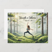 Internationaler Yogatag Postkarte (Vorne/Hinten)