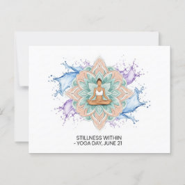 Internationaler Yogatag Postkarte