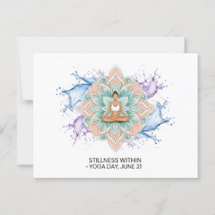 Internationaler Yogatag Postkarte