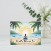 Internationaler Yogatag Postkarte (Stehend Vorderseite)