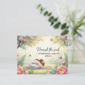 Internationaler Yogatag Postkarte (Stehend Vorderseite)