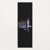 Internationaler Yogatag Yogamatte (Vorderseite)