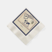 Internationales Abenteuer Rustikale Hochzeit in Ur Serviette (Ecke)