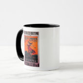 Internationales Aero Expo Vintage Poster Tasse (Vorderseite Links)