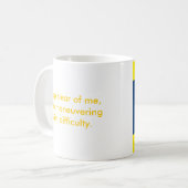 Internationales Alphabet kennzeichnet D Kaffeetasse (Vorderseite Links)