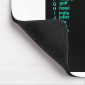 Internationales Alphabet Mousepad (Ecke)