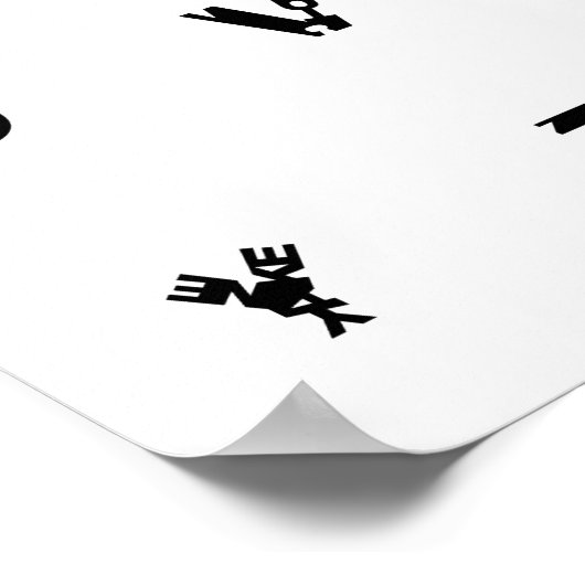 Internationales Alphabet-Plakat Poster (Ecke)