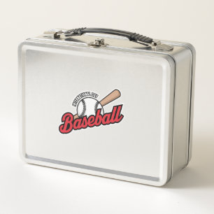 Internationales Baseball-Day-Logo Metall Brotdose