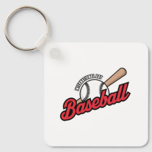 Internationales Baseball-Day-Logo Schlüsselanhänger