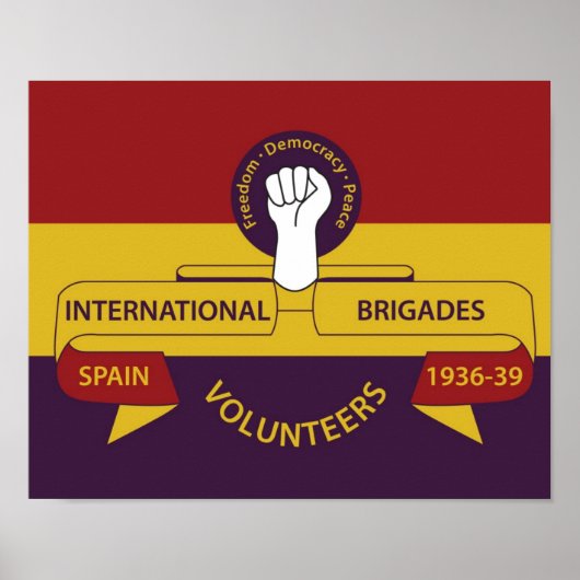 Internationales Brigaden-Poster Poster (Vorne)