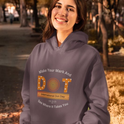 Internationales Dot Day Design Hoodie