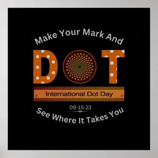 Internationales Dot Day Design Poster (Vorne)