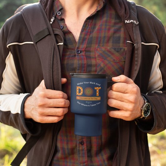 Internationales Dot Day Design Reisebecher