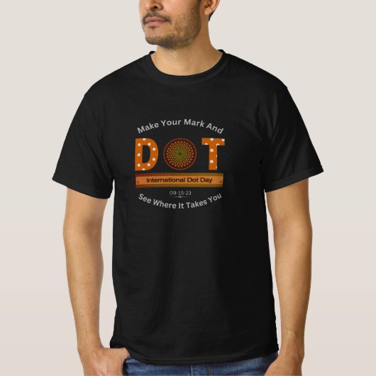 Internationales Dot Day Design T-Shirt (Vorderseite)