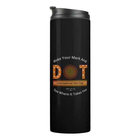 Internationales Dot Day Design Thermosbecher (Nach rechts gedreht)