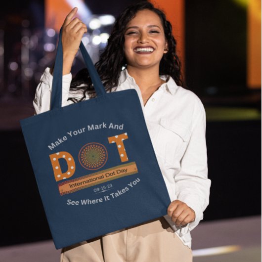 Internationales Dot Day Design Tragetasche