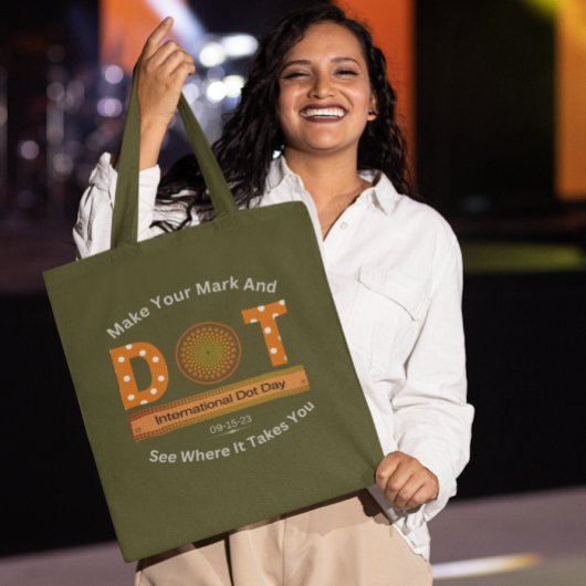 Internationales Dot Day Design Tragetasche