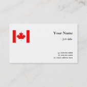 Internationales Flaggengeschäft Visitenkarte (Rückseite)