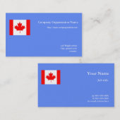 Internationales Flaggengeschäft Visitenkarte (Vorne/Hinten)