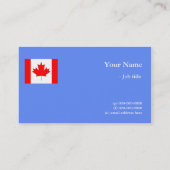 Internationales Flaggengeschäft Visitenkarte (Rückseite)