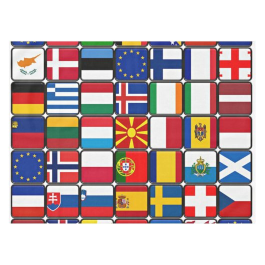 Internationales Flaggenverzeichnis Tischdecke (Vorderseite (Horizontal))