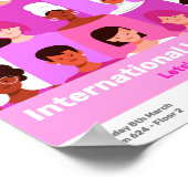 Internationales Frauentag 8 März Poster (Ecke)