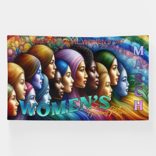 Internationales Frauentag-Banner Banner (Horizontal)