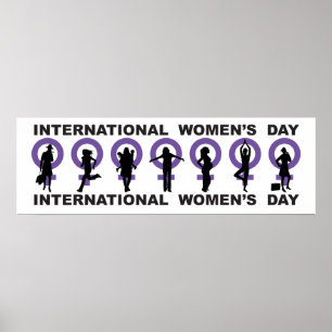 Internationales Frauentag-Banner Poster