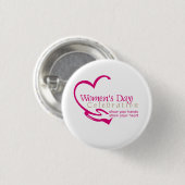 Internationales Frauentag Button (Vorne & Hinten)