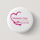 Internationales Frauentag Button (Vorderseite)