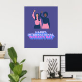 internationales Frauentagesposter Poster (Heimbüro)