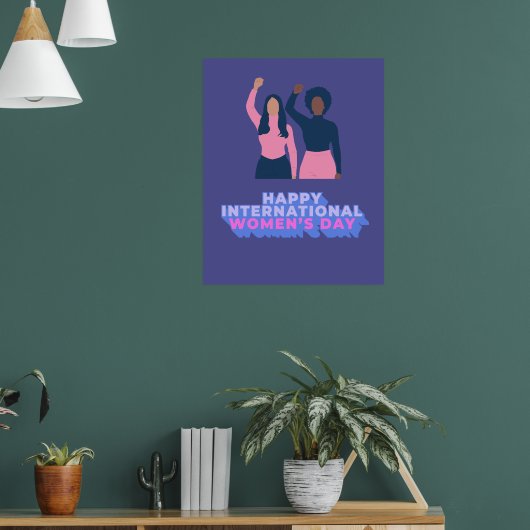internationales Frauentagesposter Poster (Wohnzimmer 1)