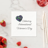 Internationales Heart Paper Napkin zum Frauentag Serviette (Beispiel)
