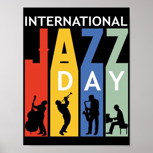 internationales Jazztagposter Poster (Vorne)
