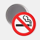 Internationales offizielles Symbol für Rauchen Magnet (Vorderseite/Rückseite)